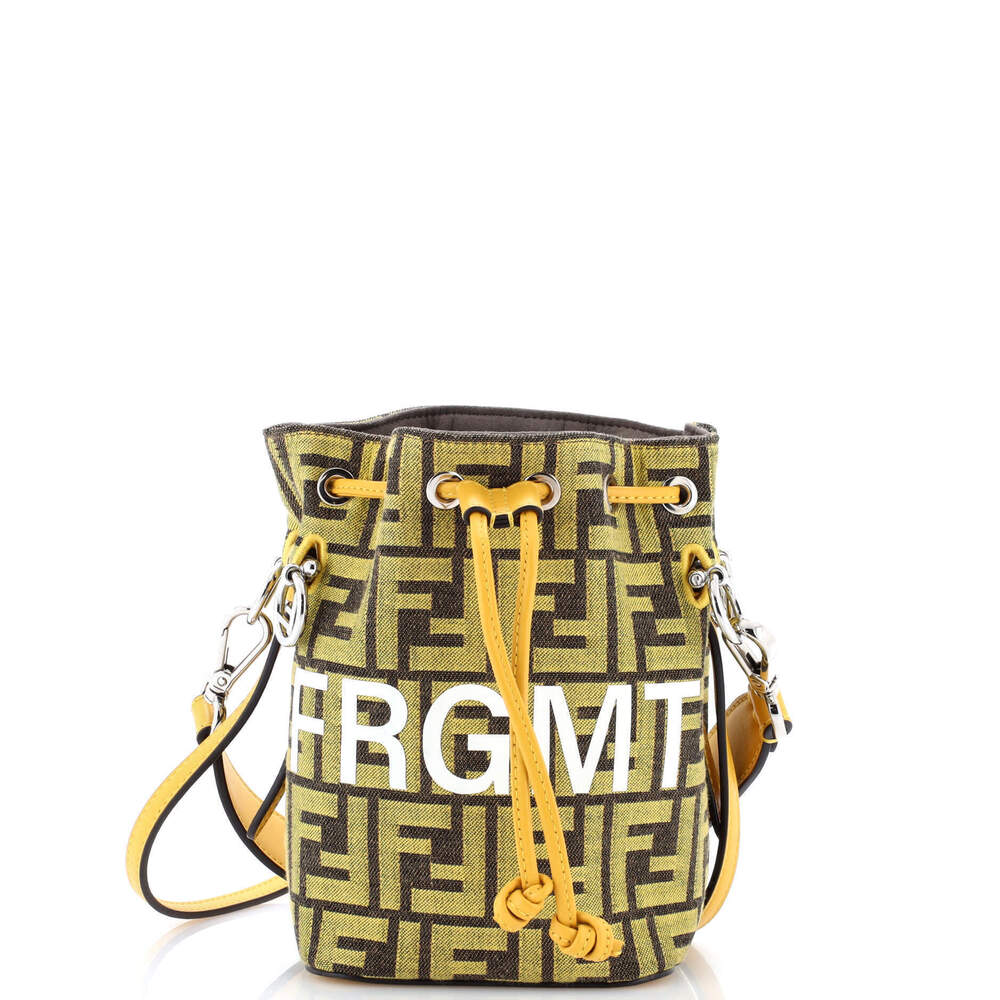 Fendi Mini x Fendi Fragment Mon Tresor Bucket Bag Zucca Canvas